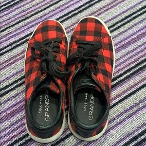 Plaid Cole haan sneakers